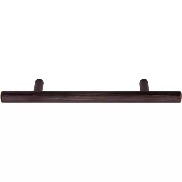 Amazon Basics Euro Bar Cabinet Handle 38inch Diameter 538inch Length 3inch Hole Center Golden Champagne 25packOil Rubbed Bronze