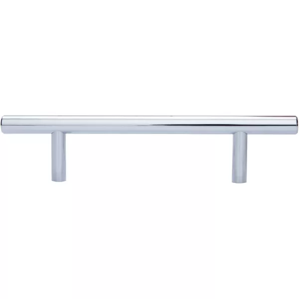 Amazon Basics Euro Bar Cabinet Handle 38inch Diameter 538inch Length 3inch Hole Center Golden Champagne 25packPolished Chrome