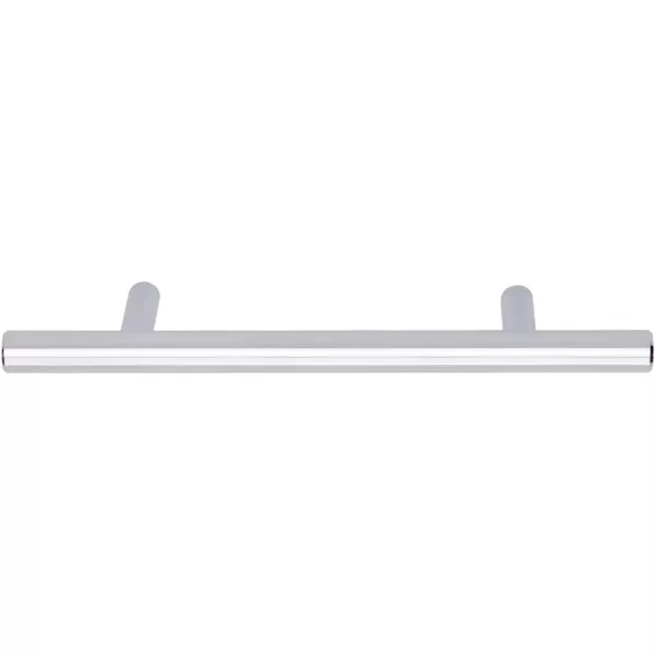 Amazon Basics Euro Bar Cabinet Handle 38inch Diameter 538inch Length 3inch Hole Center Golden Champagne 25packPolished Chrome