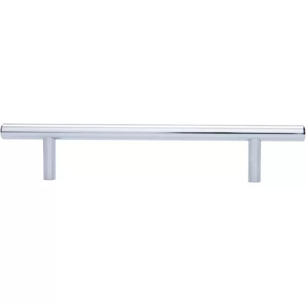 Amazon Basics Euro Bar Cabinet Handle 38inch Diameter 538inch Length 3inch Hole Center Golden Champagne 25packPolished Chrome
