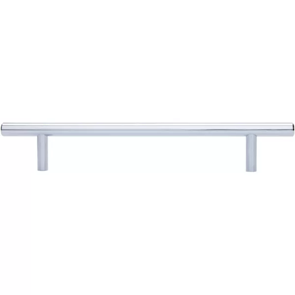 Amazon Basics Euro Bar Cabinet Handle 38inch Diameter 538inch Length 3inch Hole Center Golden Champagne 25packPolished Chrome