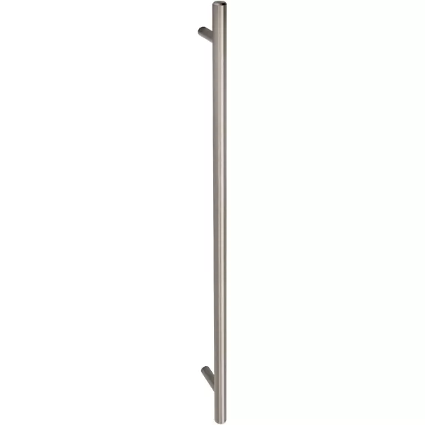 Amazon Basics Euro Bar Cabinet Handle 38inch Diameter 538inch Length 3inch Hole Center Golden Champagne 25packSatin Nickel