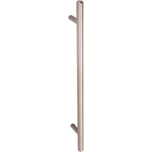 Amazon Basics Euro Bar Cabinet Handle 38inch Diameter 538inch Length 3inch Hole Center Golden Champagne 25packSatin Nickel