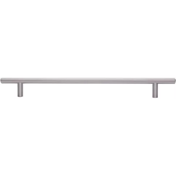 Amazon Basics Euro Bar Cabinet Handle 38inch Diameter 538inch Length 3inch Hole Center Golden Champagne 25packSatin Nickel