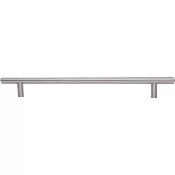 Amazon Basics Euro Bar Cabinet Handle 38inch Diameter 538inch Length 3inch Hole Center Golden Champagne 25packSatin Nickel