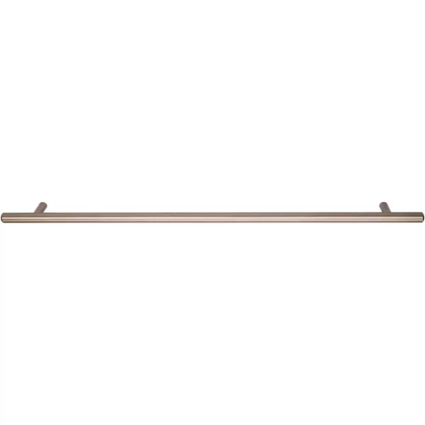 Amazon Basics Euro Bar Cabinet Handle 38inch Diameter 538inch Length 3inch Hole Center Golden Champagne 25packSatin Nickel