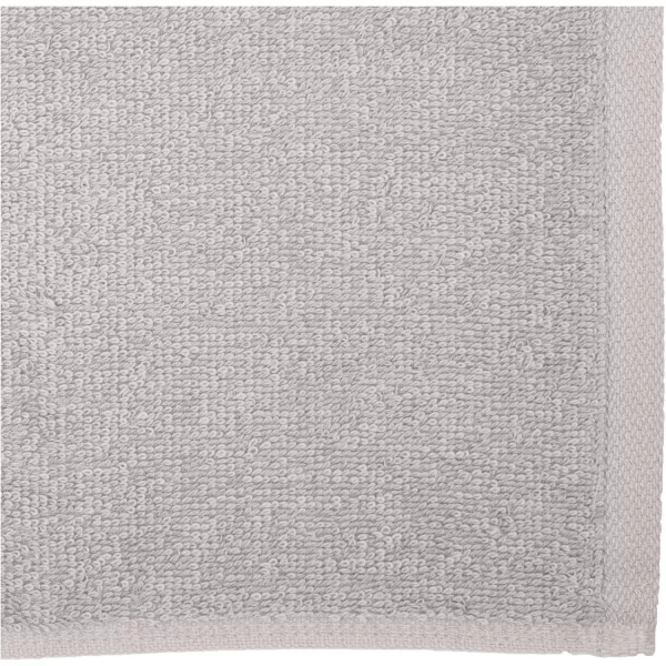 Amazon Basics Fast Drying Extra Absorbent Terry Cotton Washcloth 12 x 12 Inch Ice Blue  24 CountGray