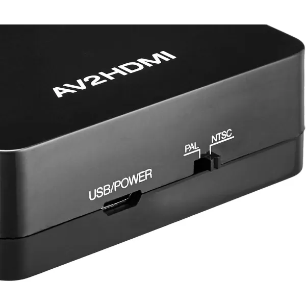 Amazon Basics HDMI to RCA Converter Compact and Portable Design Easy to Use Converts HDMI Video Signal to RCA Stereo AudioRCA to HDMI