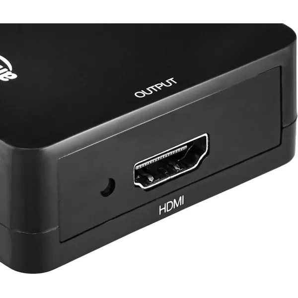 Amazon Basics HDMI to RCA Converter Compact and Portable Design Easy to Use Converts HDMI Video Signal to RCA Stereo AudioRCA to HDMI