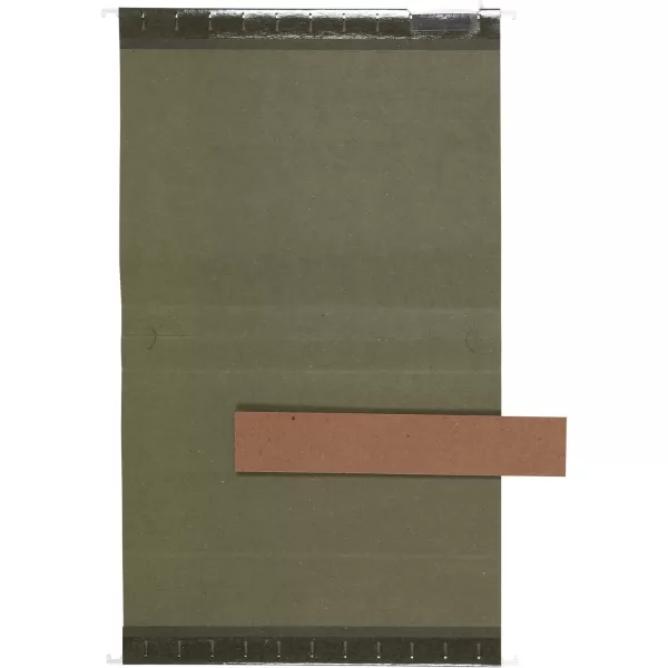 Amazon Basics Hanging File Box Bottom Heavy Duty 2Inch Expansion 25Pack Letter 85 x 11 GreenGreen