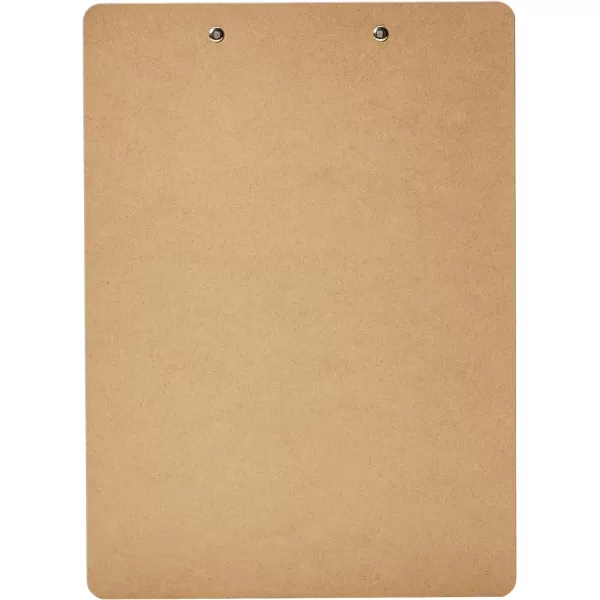 Amazon Basics Hardboard Office Clipboard 12Pack Brown10Pack