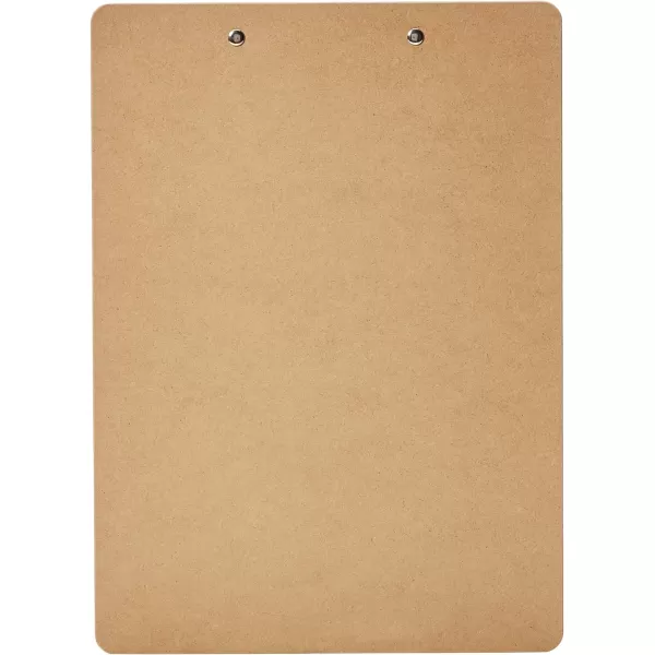 Amazon Basics Hardboard Office Clipboard 12Pack Brown12Pack