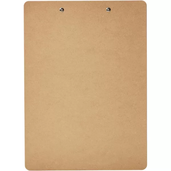 Amazon Basics Hardboard Office Clipboard 12Pack Brown30Pack