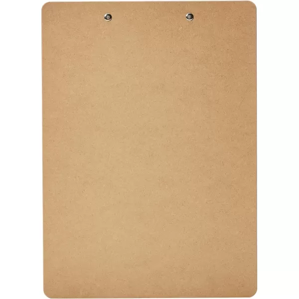 Amazon Basics Hardboard Office Clipboard 12Pack Brown6Pack