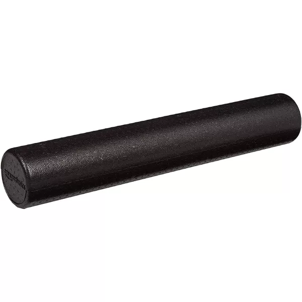 Amazon Basics HighDensity Round Foam Roller for Exercise Massage Muscle RecoveryBlack