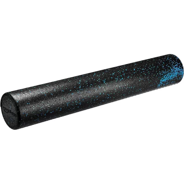 Amazon Basics HighDensity Round Foam Roller for Exercise Massage Muscle RecoveryBlue Speckled
