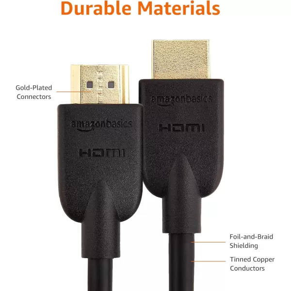 Amazon Basics HighSpeed HDMI Cable 3 Feet 1Pack Case of 90 BlackBlack