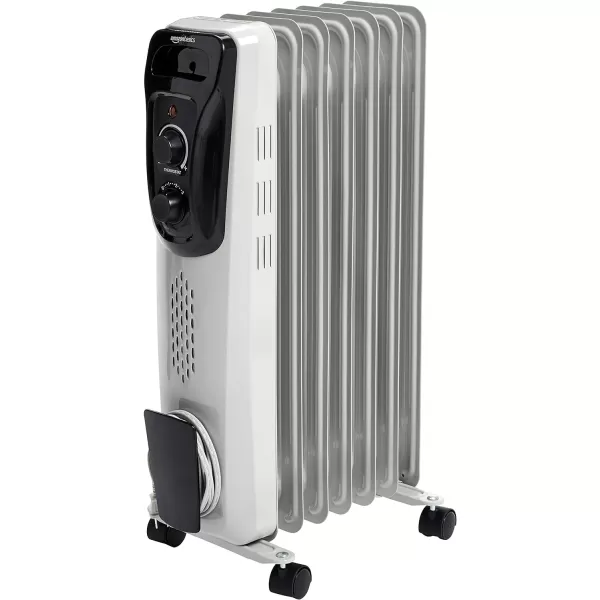 Amazon Basics Indoor Portable Radiator Heater 1500 W WhiteWhite