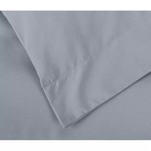 Amazon Basics Lightweight Microfiber Duvet Cover Set with Snap Buttons FullQueen TaupeDark Grey