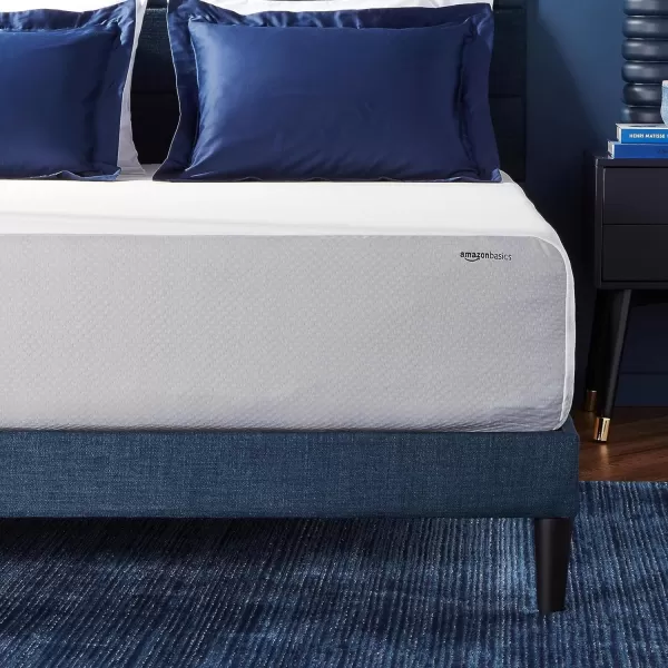 Amazon Basics Memory Foam Mattress Medium Firm 8 Inch Queen WhiteGreyCalifornia King