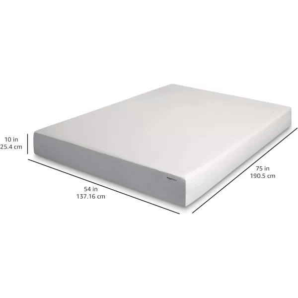 Amazon Basics Memory Foam Mattress Medium Firm 8 Inch Queen WhiteGreyFull