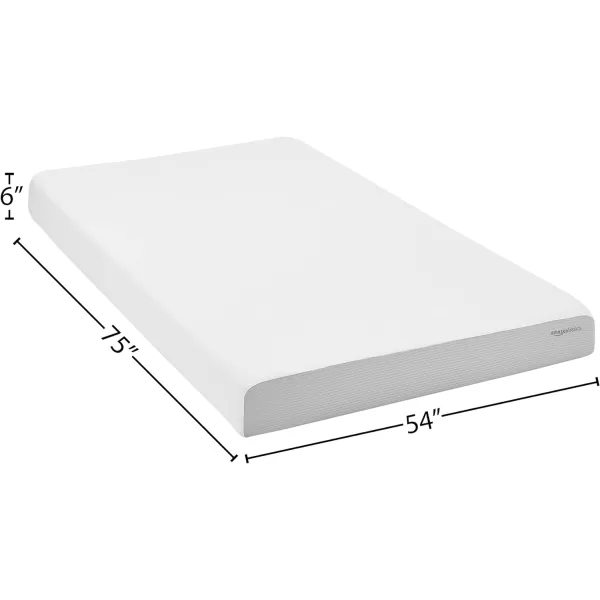 Amazon Basics Memory Foam Mattress Medium Firm 8 Inch Queen WhiteGreyFull