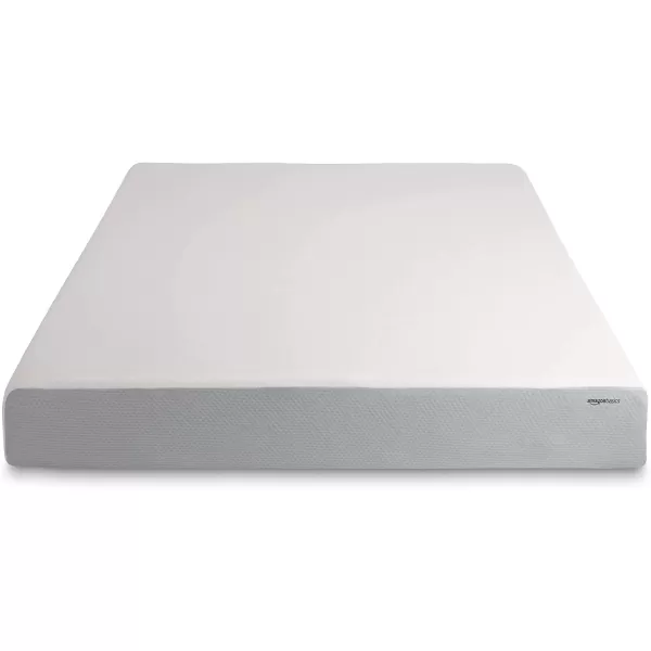 Amazon Basics Memory Foam Mattress Medium Firm 8 Inch Queen WhiteGreyFull