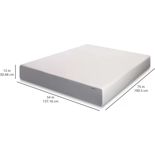Amazon Basics Memory Foam Mattress Medium Firm 8 Inch Queen WhiteGreyFull