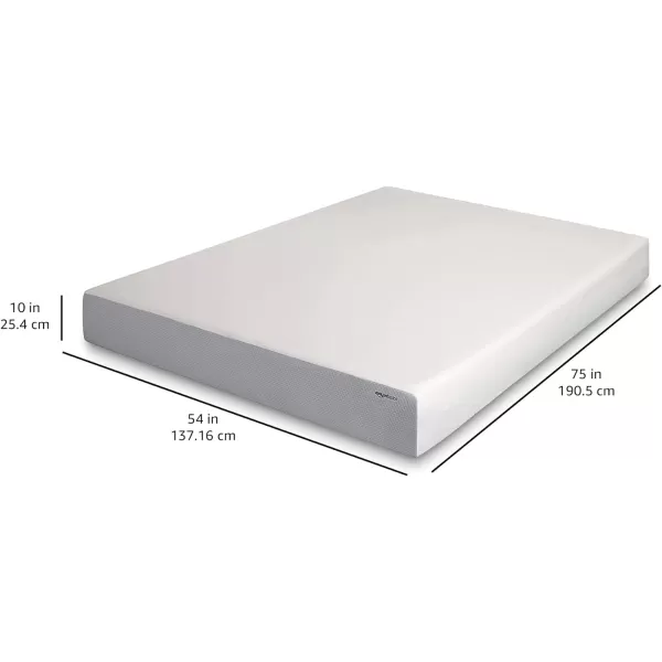 Amazon Basics Memory Foam Mattress Medium Firm 8 Inch Queen WhiteGreyFull