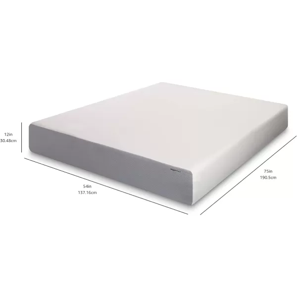 Amazon Basics Memory Foam Mattress Medium Firm 8 Inch Queen WhiteGreyFull