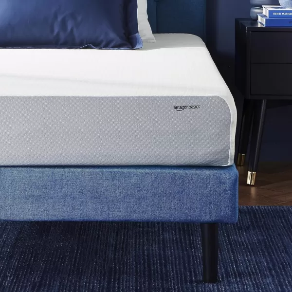Amazon Basics Memory Foam Mattress Medium Firm 8 Inch Queen WhiteGreyKing