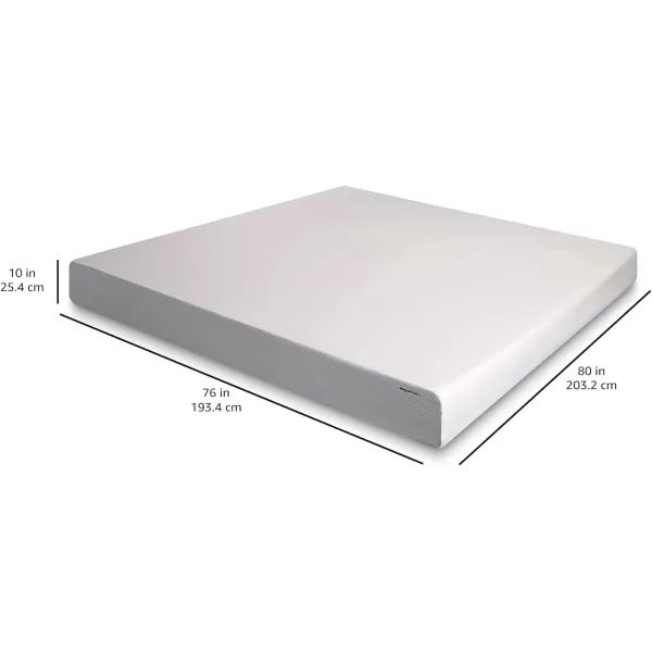 Amazon Basics Memory Foam Mattress Medium Firm 8 Inch Queen WhiteGreyKing