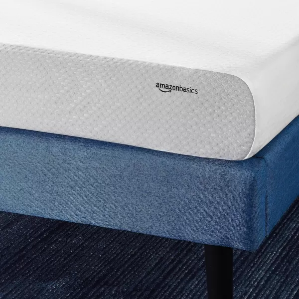 Amazon Basics Memory Foam Mattress Medium Firm 8 Inch Queen WhiteGreyQueen