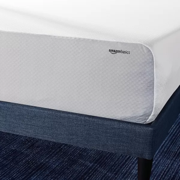 Amazon Basics Memory Foam Mattress Medium Firm 8 Inch Queen WhiteGreyQueen