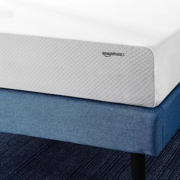 Amazon Basics Memory Foam Mattress Medium Firm 8 Inch Queen WhiteGreyQueen
