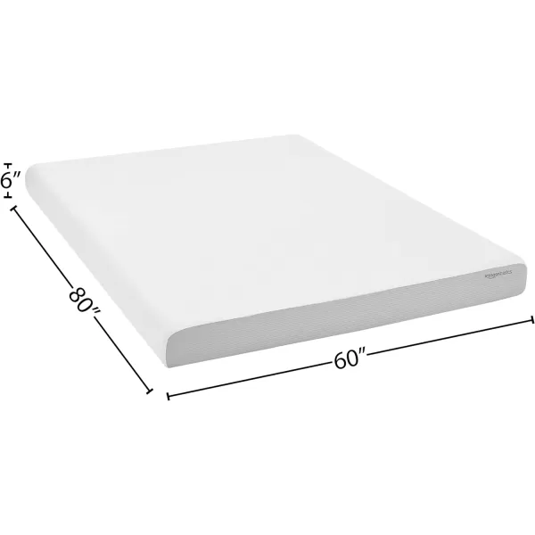 Amazon Basics Memory Foam Mattress Medium Firm 8 Inch Queen WhiteGreyQueen
