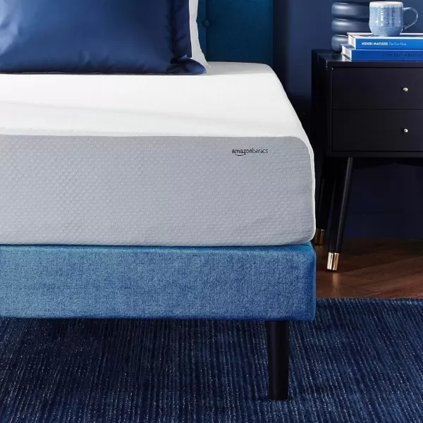 Amazon Basics Memory Foam Mattress Medium Firm 8 Inch Queen WhiteGreyTwin