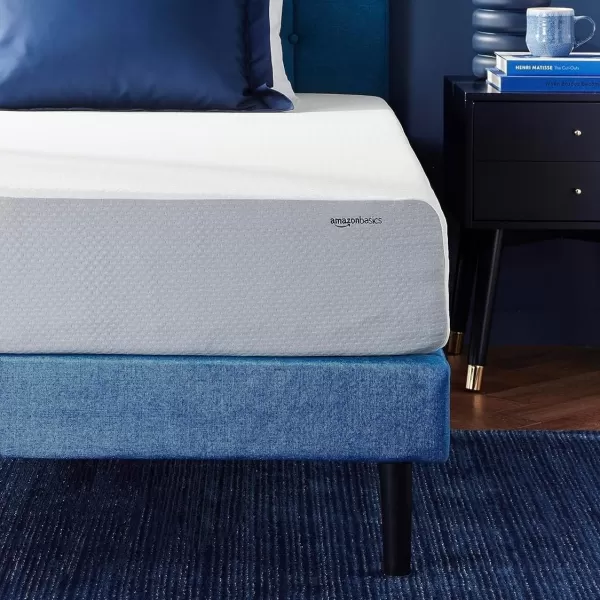 Amazon Basics Memory Foam Mattress Medium Firm 8 Inch Queen WhiteGreyTwin