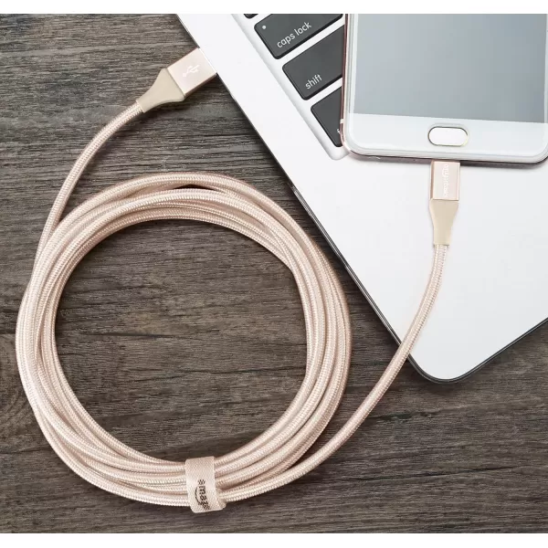 Amazon Basics Micro USB to USBA 20 Cable Nylon Braided Cord 480Mbps Transfer Speed GoldPlated 10 Foot Dark GrayGold