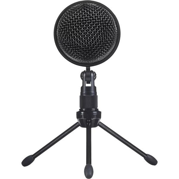 Amazon Basics Mini USB Condenser Microphone for Online Meeting Gaming Podcast  BlackBlack