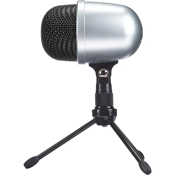 Amazon Basics Mini USB Condenser Microphone for Online Meeting Gaming Podcast  BlackSilver