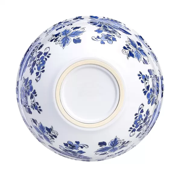 Amazon Basics Nesting Melamine Mixing Bowl With Lid And NonSlip Base 5 Sizes Set Of 10 Hydrangea Floral 3 15167 9168 781011 14Blue and White Floral