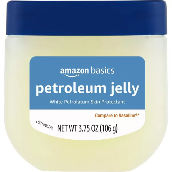 Amazon Basics Petroleum Jelly White Petrolatum Skin Protectant Unscented 375 Ounce Pack of 4 Previously Solimo375 Ounce Pack of 4