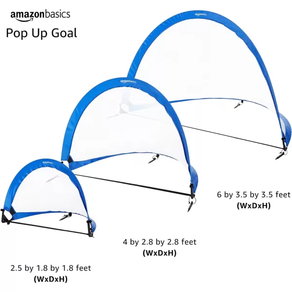 Amazon Basics PopUp Soccer Goal Net Set with Carrying Case4 feet
