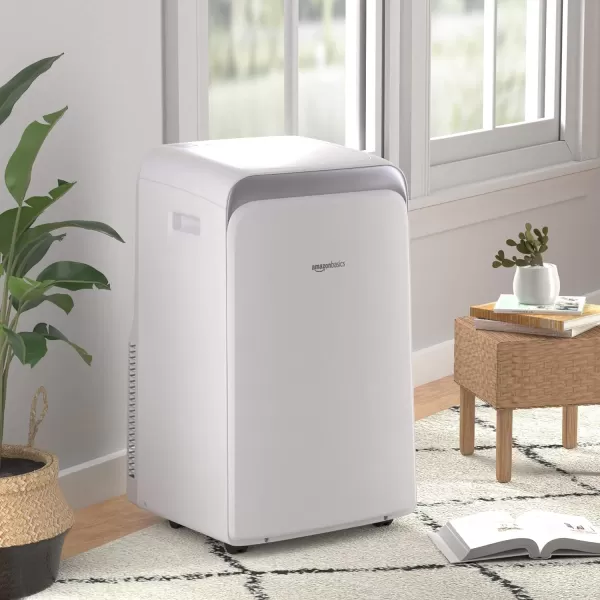 Amazon Basics Portable Air Conditioner With Heat Pump Cools 550 Square Feet 13000 BTU ASHARE  10000 BTU SACC White10000 BTU