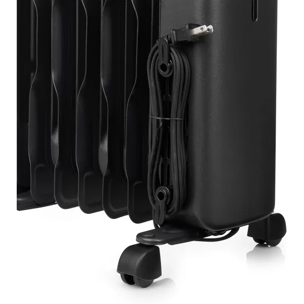 Amazon Basics Portable Digital Radiator Heater with 7 Wavy Fins and Remote Control Black 1500W 98 x 265 x 131 inDigital Control