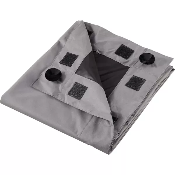Amazon Basics Portable Window Blackout Curtain Shade with Suction Cups for Travel  50 x 78 Beige  1PackDark Grey