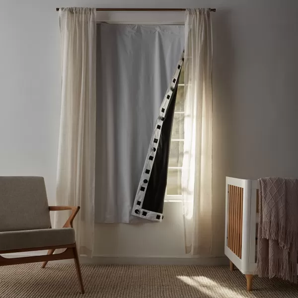 Amazon Basics Portable Window Blackout Curtain Shade with Suction Cups for Travel  50 x 78 Beige  1PackWhite