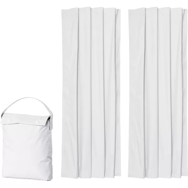 Amazon Basics Portable Window Blackout Curtain Shade with Suction Cups for Travel  50 x 78 Beige  1PackWhite