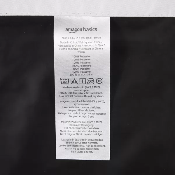 Amazon Basics Portable Window Blackout Curtain Shade with Suction Cups for Travel  50 x 78 Beige  1PackWhite